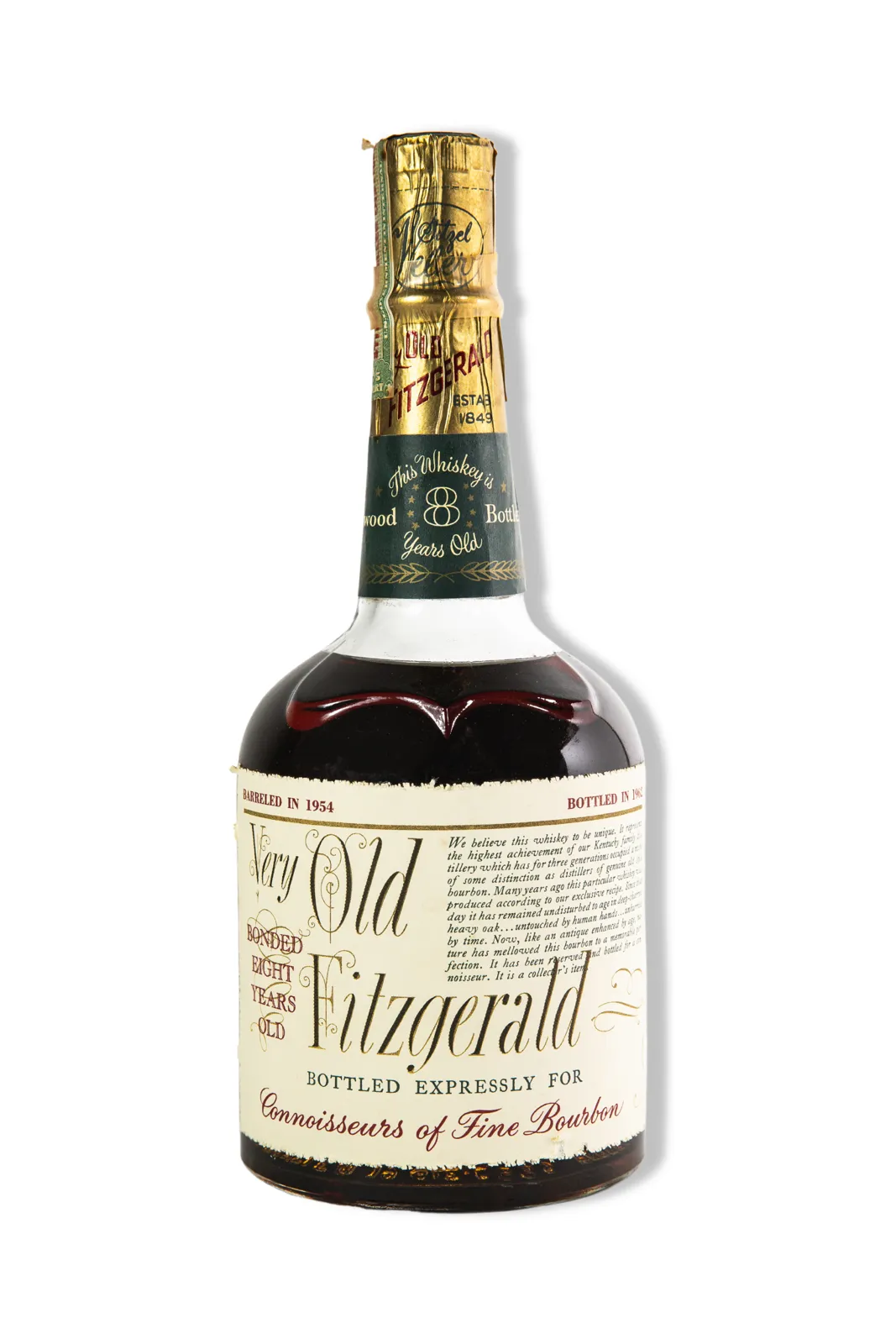 Very Old Fitzgerald bourbon bottled in 1954